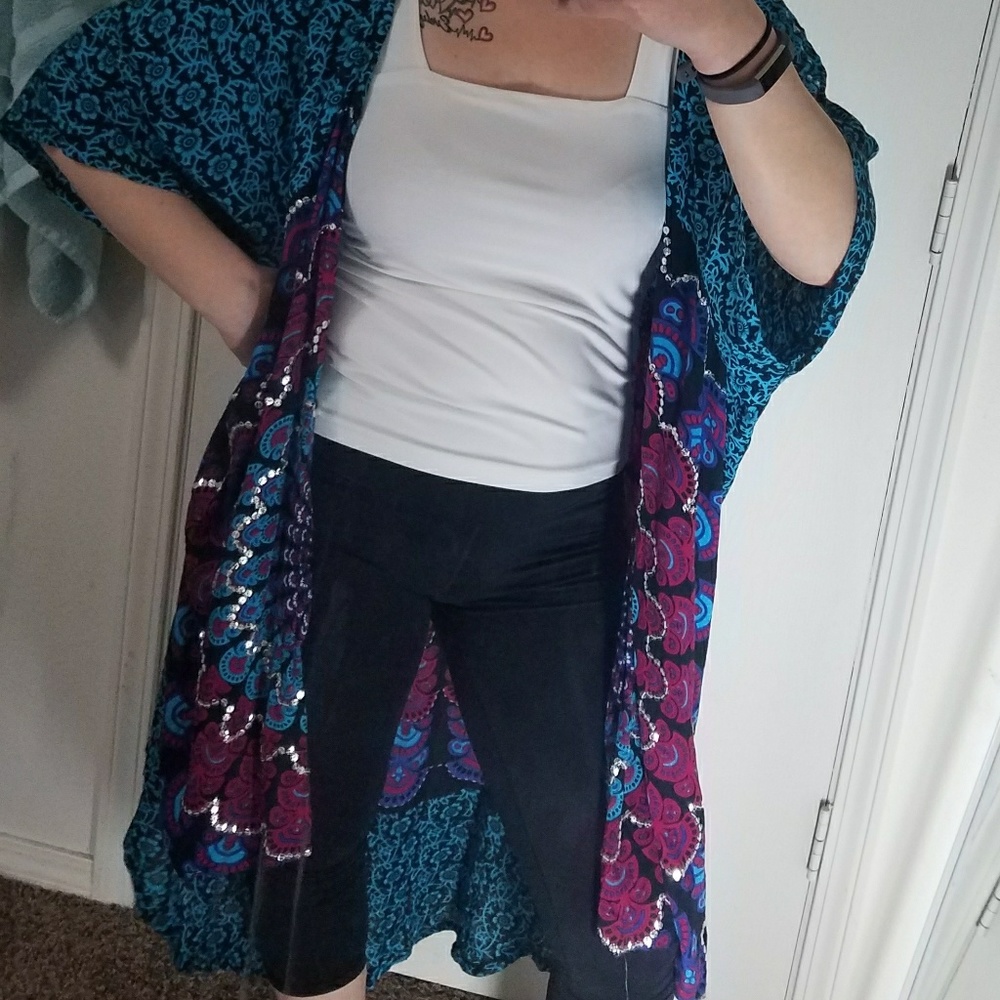 Etsy Handmade Sequence beach kimono